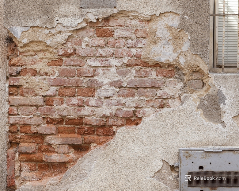 Old red brick exterior wall brick texture