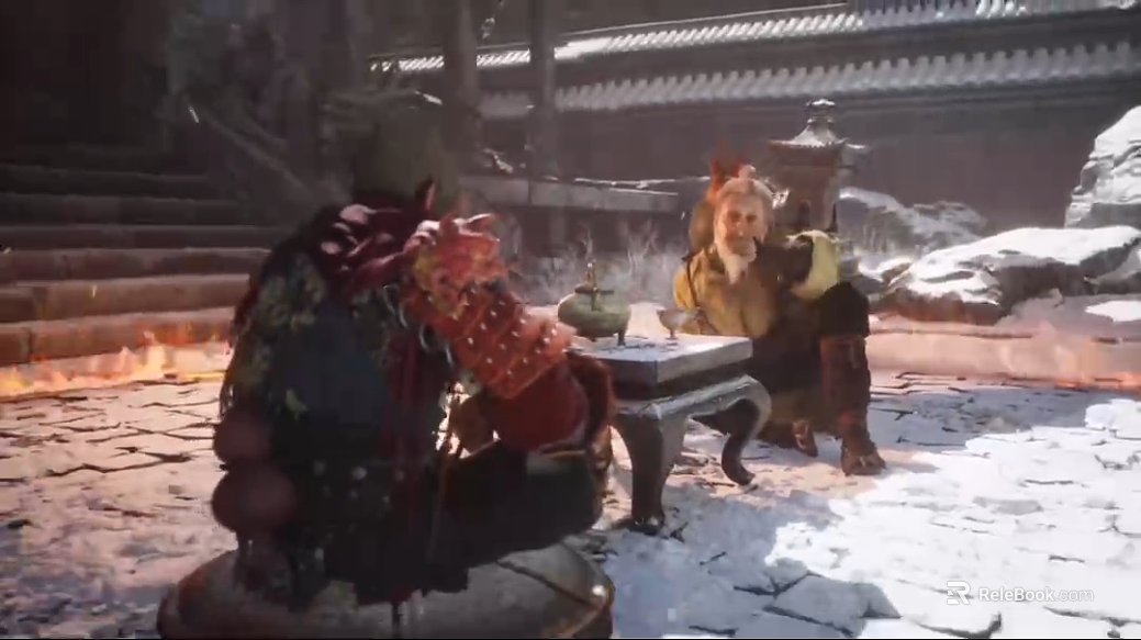 Chinese Ancient Style Snow Game Scene texture
