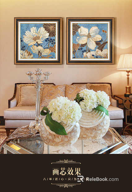 Plant painting texture