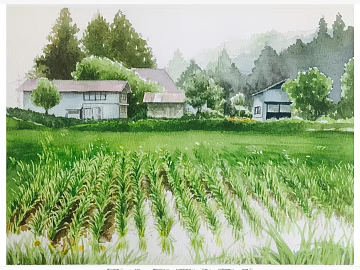 landscape painting texture (ID:ffacf5971)