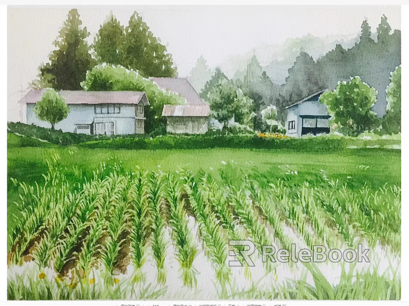 landscape painting texture