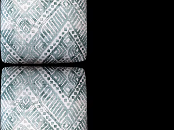 Green gray geometric pattern fabric pillow fabric 3d model