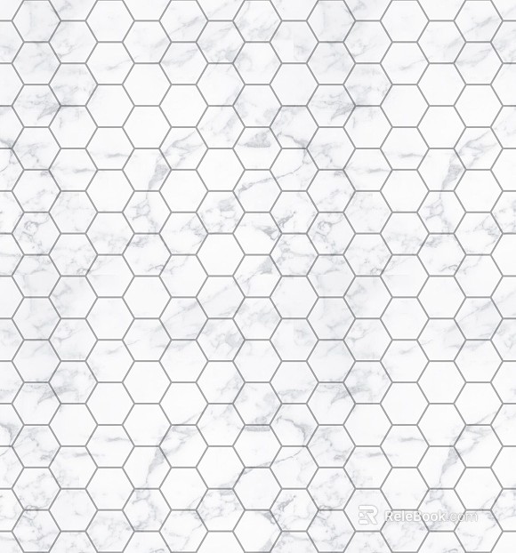 Hexagonal Tile Hexagonal Tile White texture