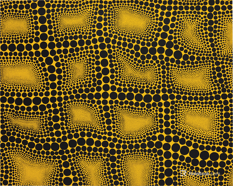 Yayoi Kusama Hanging Painting Art Painting texture