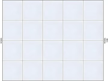 Light gray cloud tattoo restaurant tile 3d model