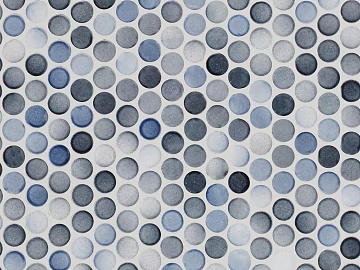 Multi Grey Polished Porcelain Penny Mosaic texture (ID:ffach277188)