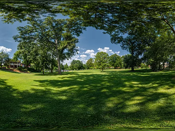 Blue Sky White Clouds Lawn Forest Landscape HDR texture (ID:ffach735938)