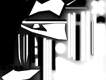 Black and white abstract geometric decorative painting texture (ID:ffaeh567236)
