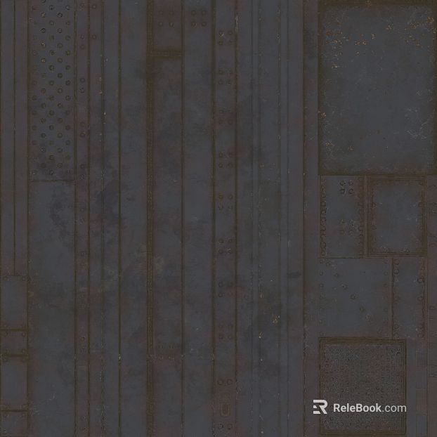 Dark gray old metal plate industrial wall texture