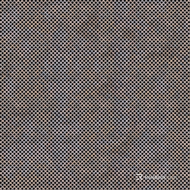 Perforated sheet metal texture