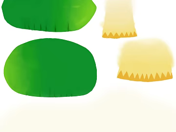 Illustration style green pillow cushion texture (ID:ffaeh062874)