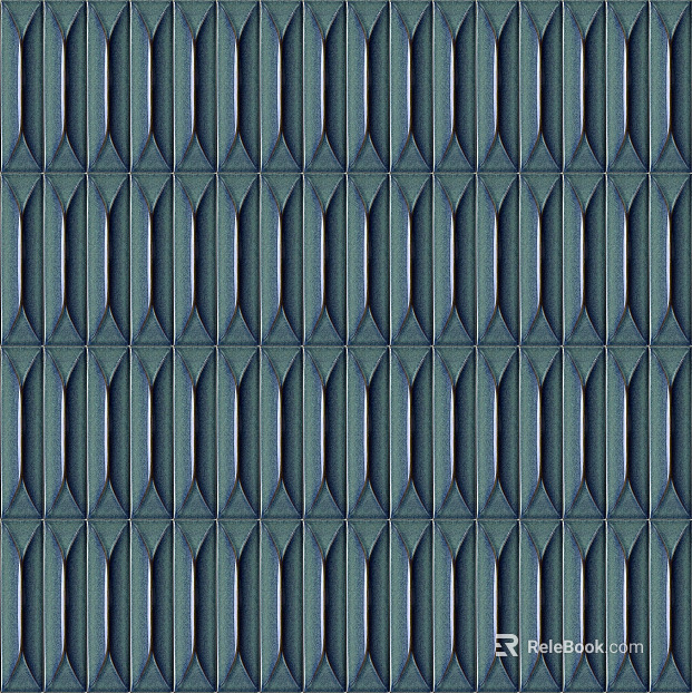 Blue long handmade brick texture