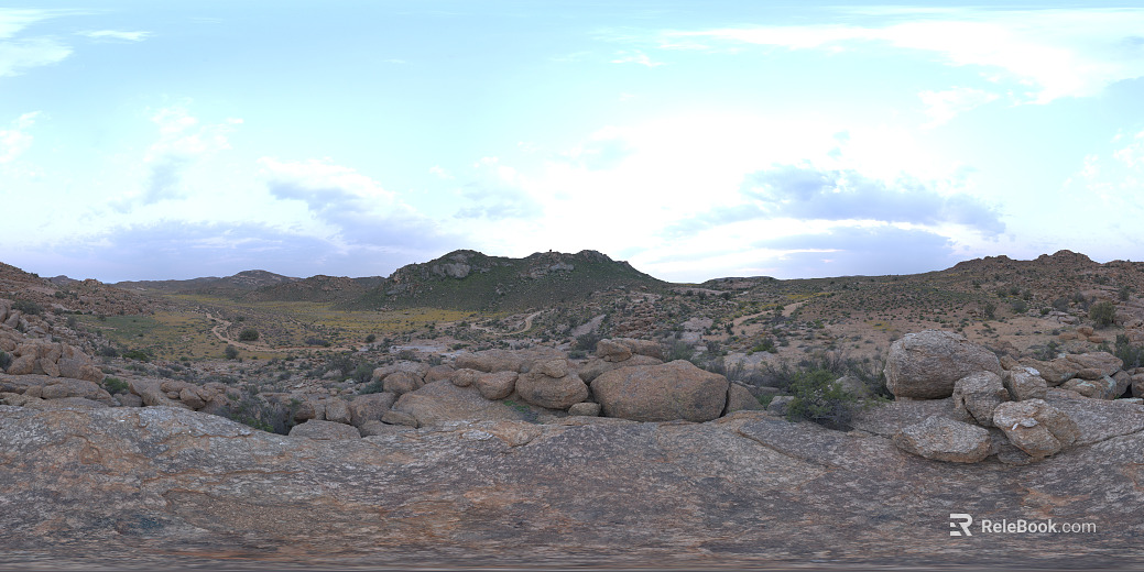 Outdoor barren mountain rock pile daytime HDR texture