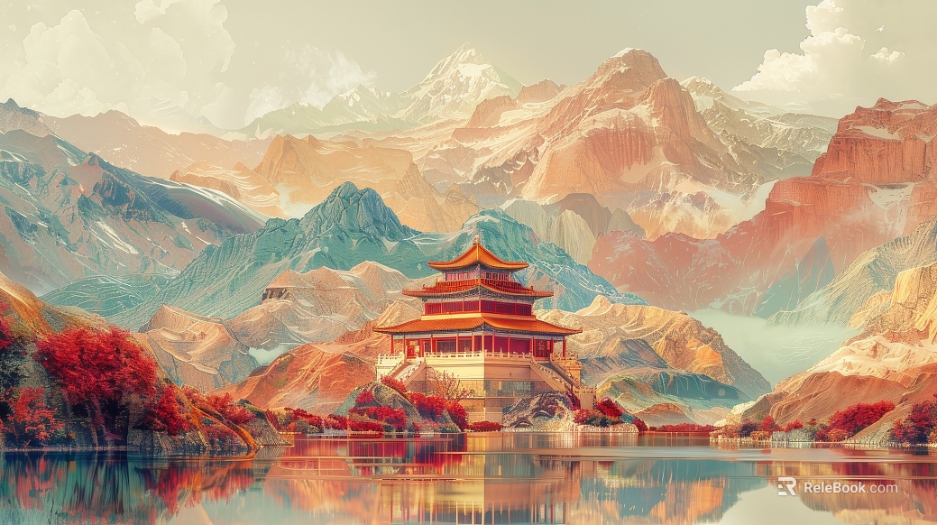 landscape painting texture