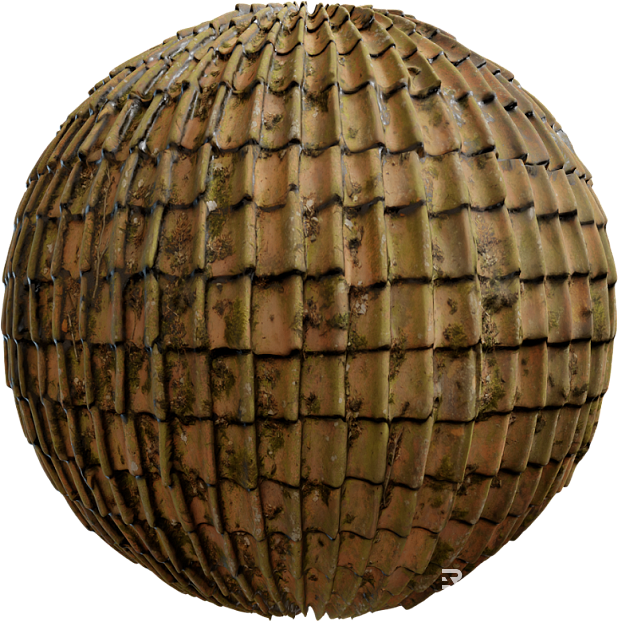 Red Tile PBR texture