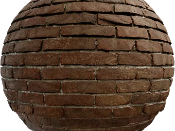 Brick wall PBR texture (ID:ffach340664)