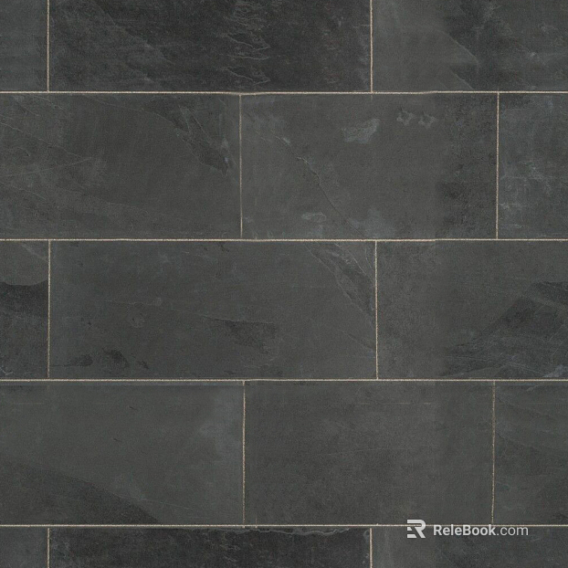 Plain Tile Black Grey Matte Floor Tile texture