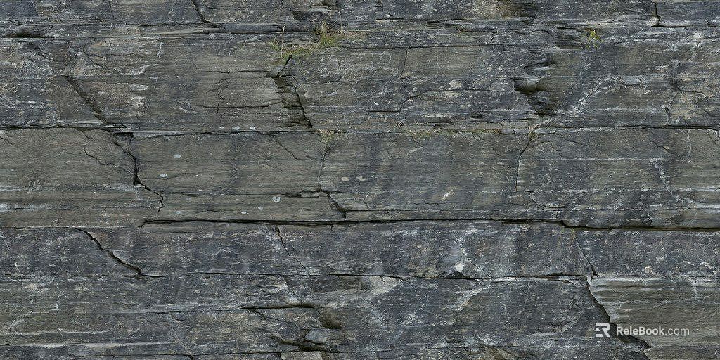 Dark gray rock exterior finish texture