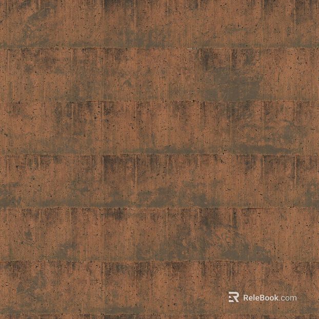 Red-brown dilapidated wood wall decoration texture