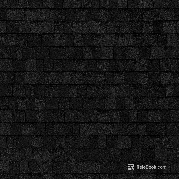 Black asphalt tile roofing building materials texture