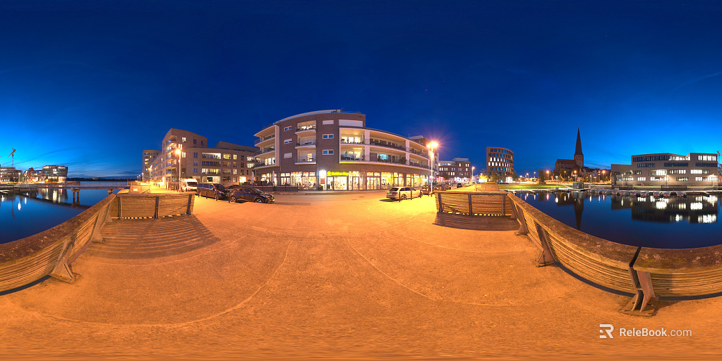City Night View HDR Map texture
