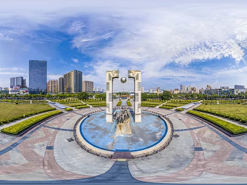 HDR Daytime Park Panorama texture (ID:ffach981303)