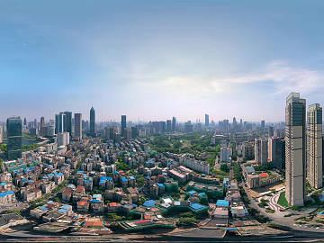 HDR city building panorama texture (ID:ffach975813)