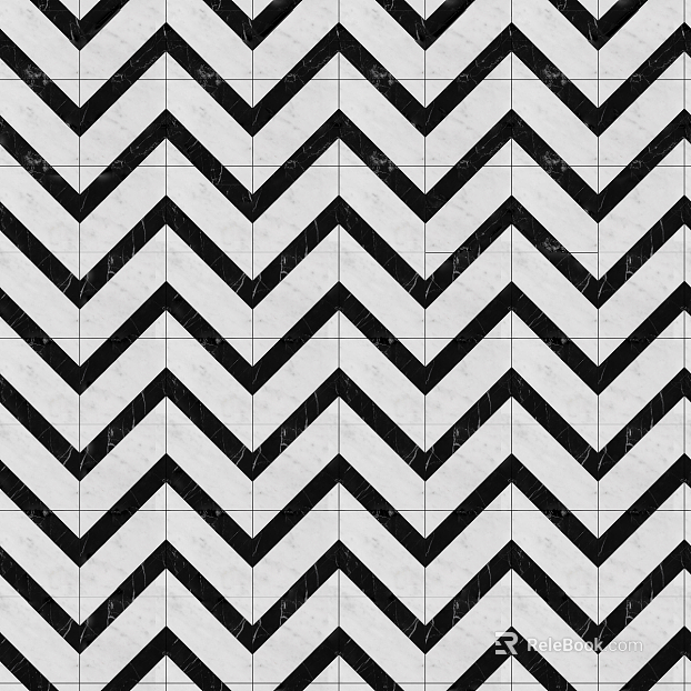 Marble geometric patchwork pavement texture