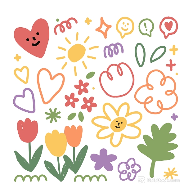 cartoon painting texture