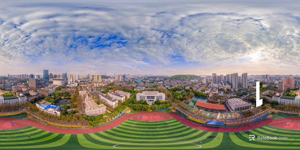 HDR City Sports Fitness Square Panorama texture