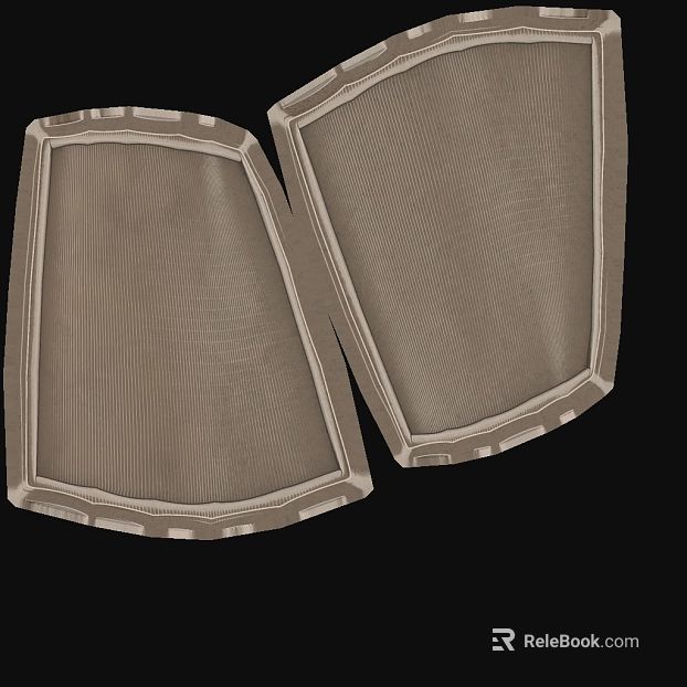 Light Curry Metal Shield Decoration texture
