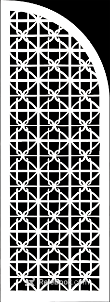 White Chinese carved partition screen texture