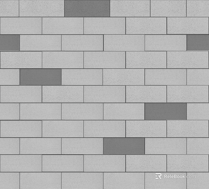 Brick wall gray exterior wall strip brick texture