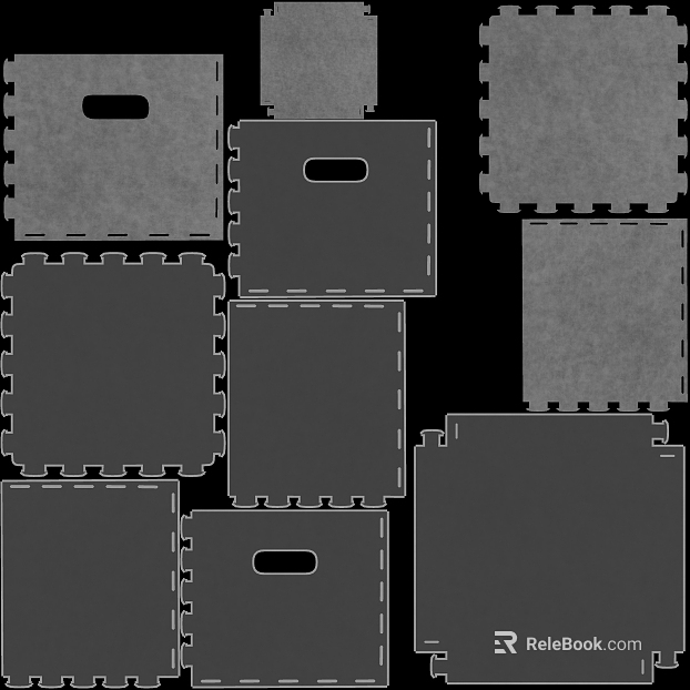 Dark gray foam floor mat indoor floor texture