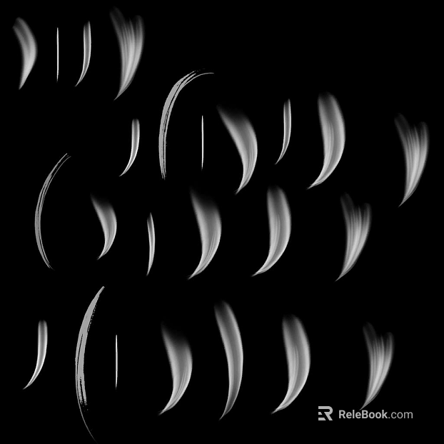 Black and white brush graphic design material texture