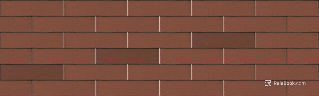 Red-brown strip-shaped bricks wall tiles texture