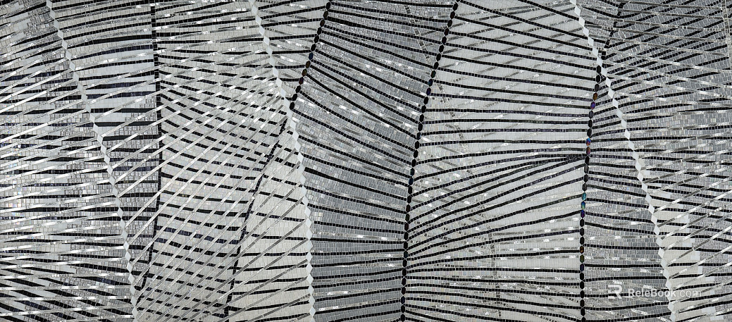 Metal mosaic leaf texture texture