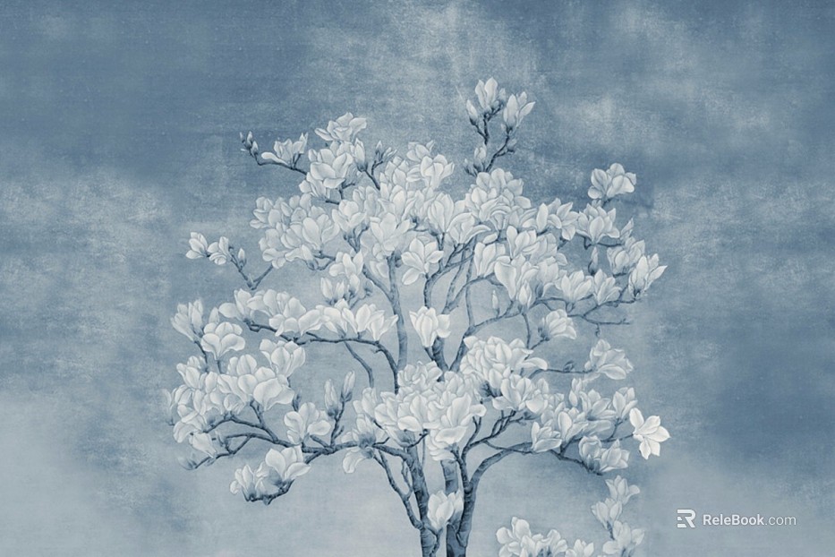 Plant painting texture