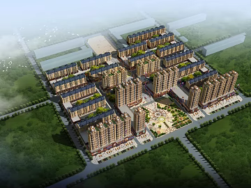bird's eye view 3d model