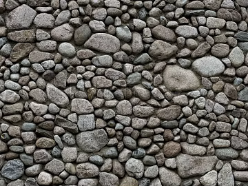 Modern Culture Stone Cobblestone Stone Wall Exterior Wall Gravel Wall Tiles texture (ID:ffach584956)