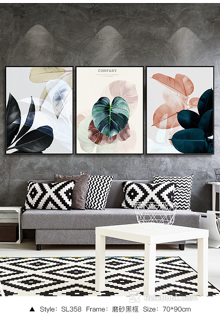 Plant painting texture