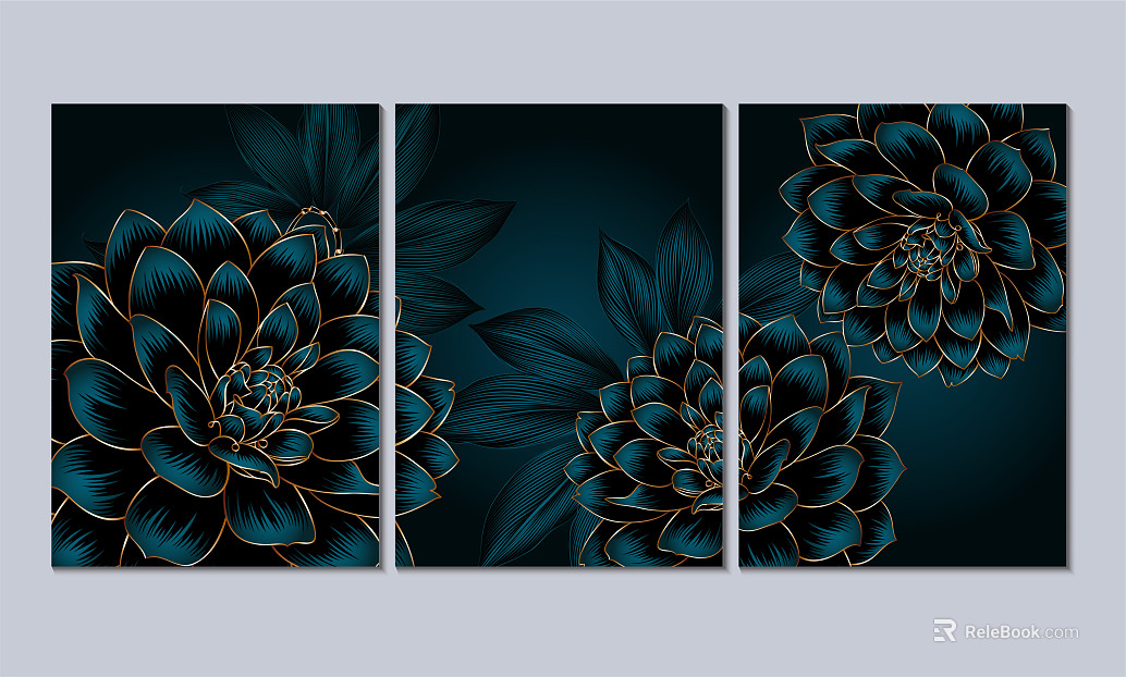 Plant painting texture