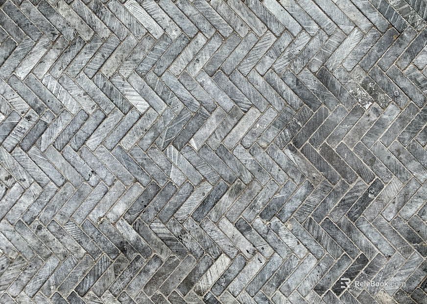 Brick pavement texture