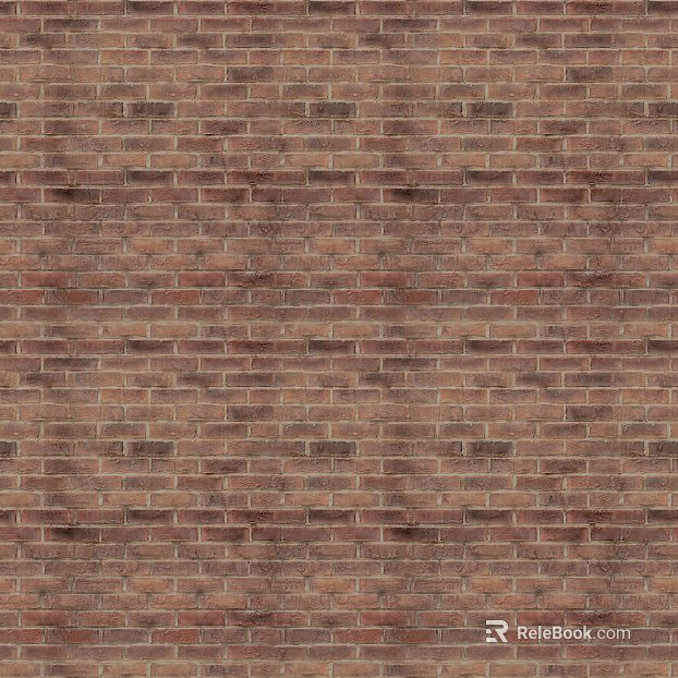 Red-brown brick wall, building exterior wall texture