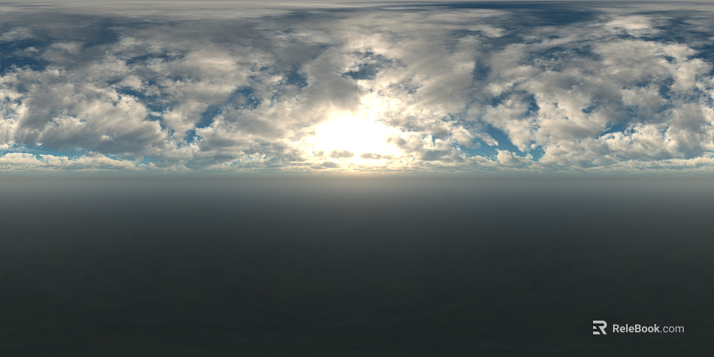 High Altitude Cloudy Sunset HDR texture