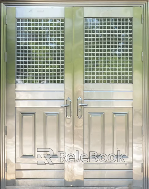 Metal door texture