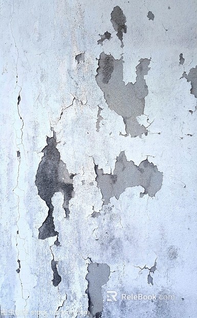 Broken white walls of cement texture