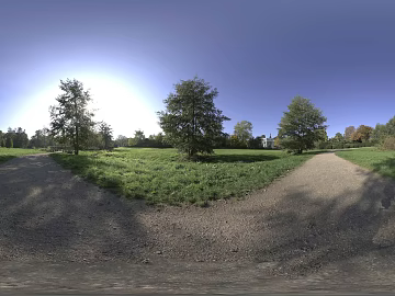 Outdoor Grass Path Daytime Sunny Day HDR texture (ID:ffabg62511)