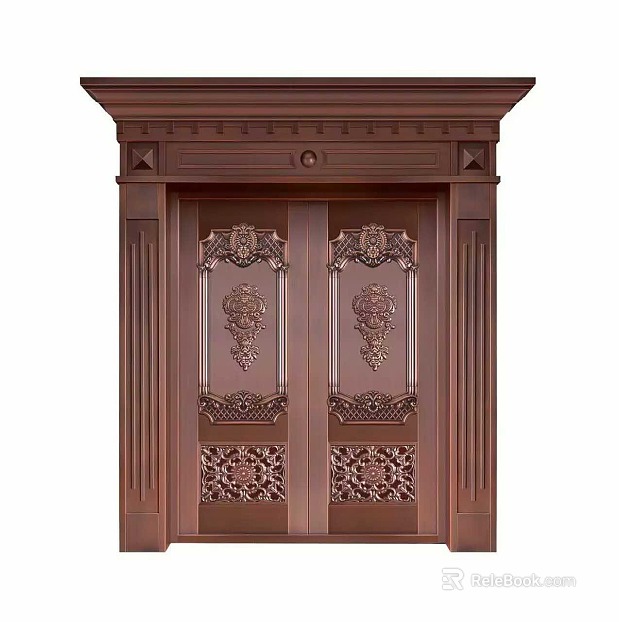 Metal door texture