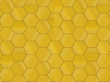 Modern Light Luxury Bright Yellow Hexagon Geometric Wallpaper texture (ID:ffach054565)